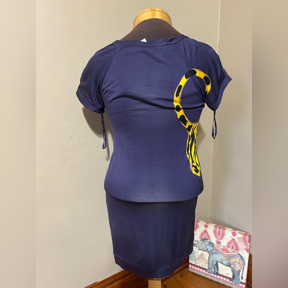 Diane Von Furstenberg Mini Dress Size 4 Silk Jersey Tiger  Print - Picture 4 of 9